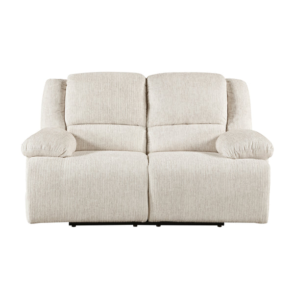 Caliber Beige Power Double Reclining Loveseat