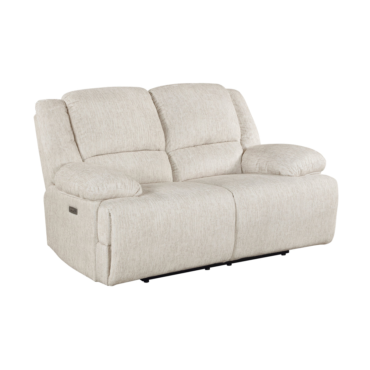 Caliber Beige Power Double Reclining Loveseat from Homelegance - Luna Furniture