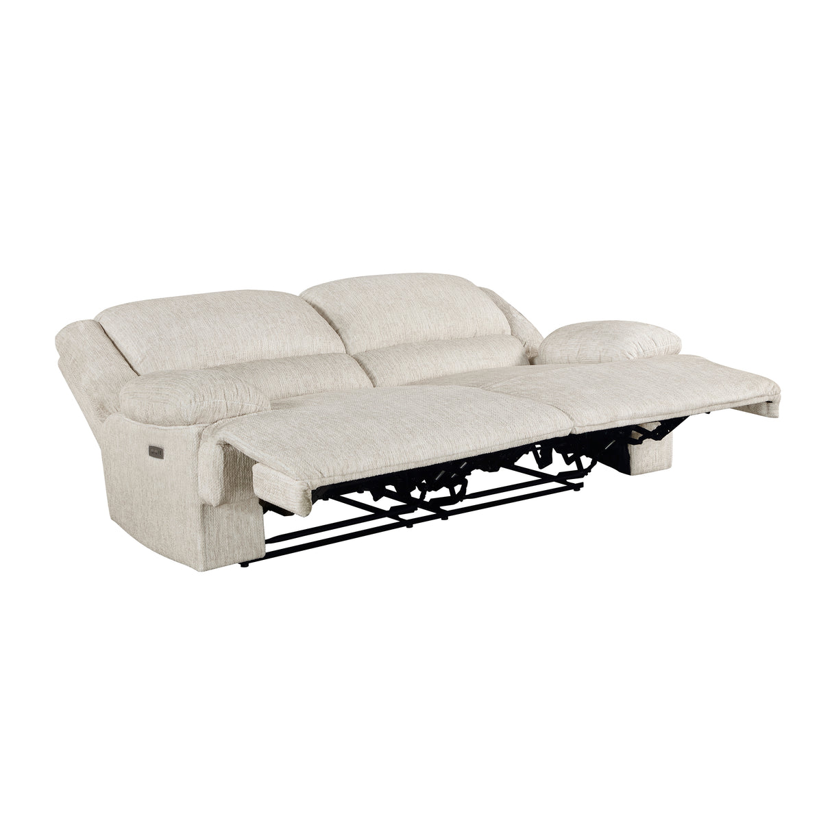 Caliber Beige Power Double Reclining Sofa from Homelegance - Luna Furniture