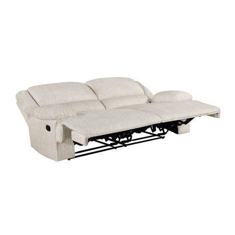 Caliber Beige Double Reclining Sofa from Homelegance - Luna Furniture