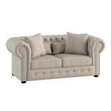 Savonburg Neutral Loveseat from Homelegance - Luna Furniture