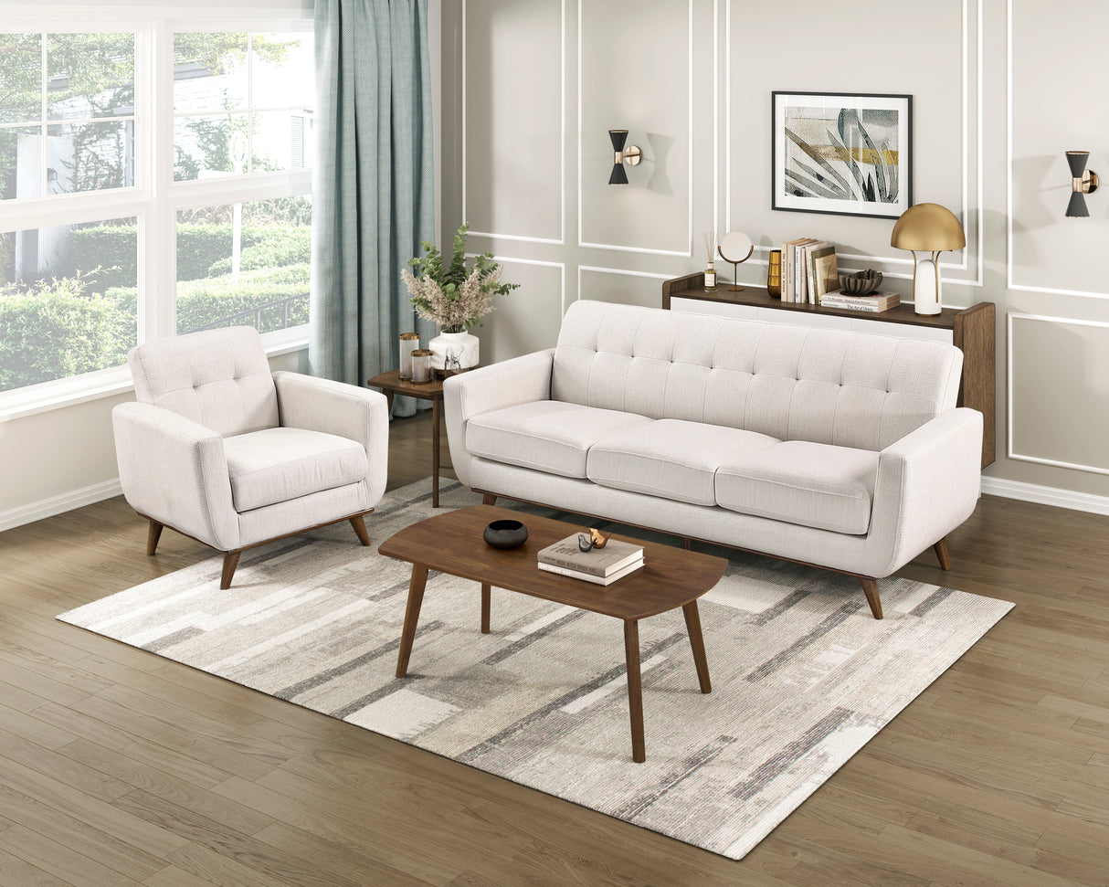 Caliber Beige Double Reclining Sofa from Homelegance - Luna Furniture