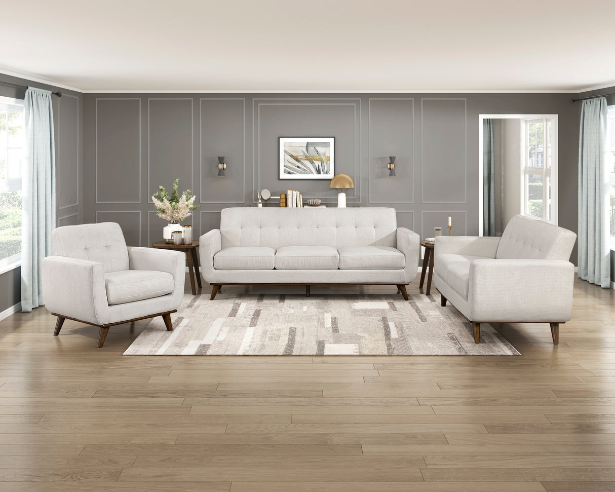 Martina Beige Loveseat from Homelegance - Luna Furniture