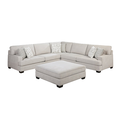 Livia Beige Ottoman from Homelegance - Luna Furniture