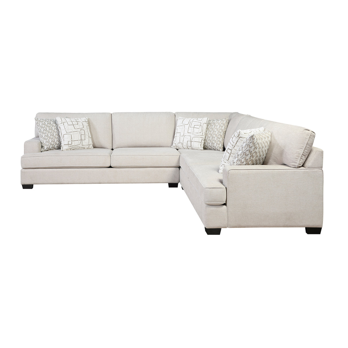 Livia Beige 3-Piece Sectional from Homelegance - Luna Furniture