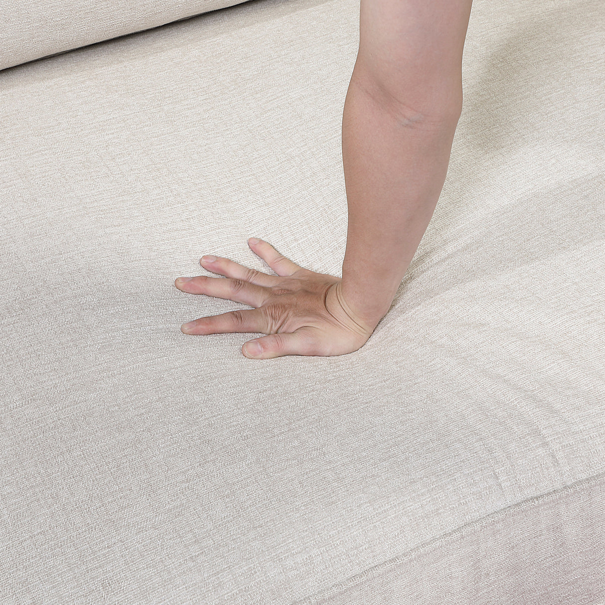 Livia Beige Ottoman from Homelegance - Luna Furniture