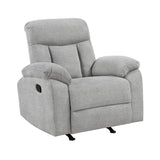 Jules Gray Double Reclining Love Seat from Homelegance - Luna Furniture