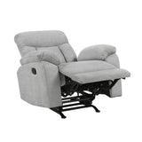 Jules Gray Double Reclining Love Seat from Homelegance - Luna Furniture