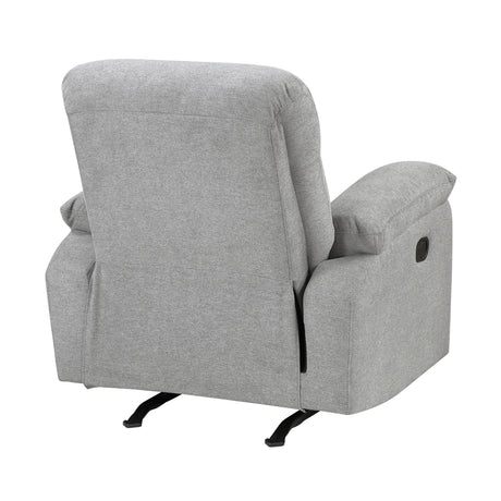Jules Gray Double Reclining Love Seat from Homelegance - Luna Furniture