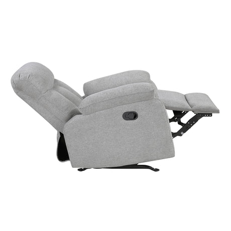 Jules Gray Double Reclining Love Seat from Homelegance - Luna Furniture
