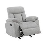 Jules Gray Double Reclining Love Seat from Homelegance - Luna Furniture