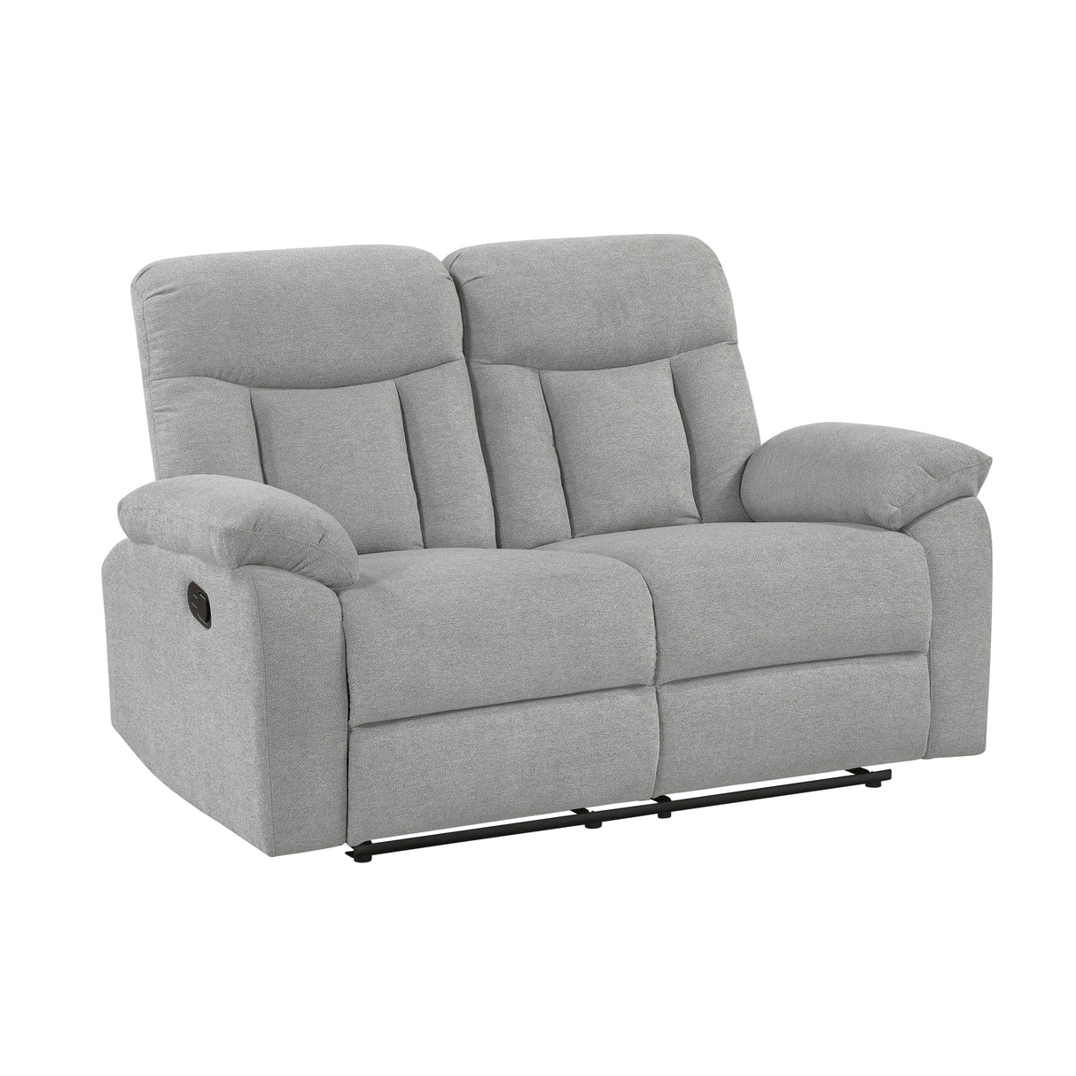 Jules Gray Double Reclining Love Seat from Homelegance - Luna Furniture