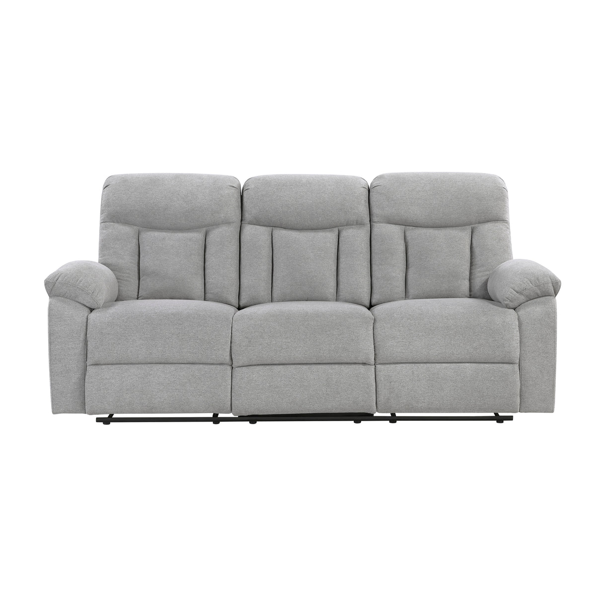 Jules Gray Double Reclining Sofa from Homelegance - Luna Furniture