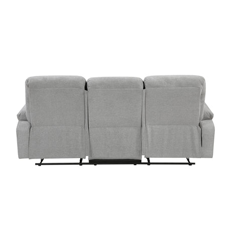 Jules Gray Double Reclining Sofa from Homelegance - Luna Furniture