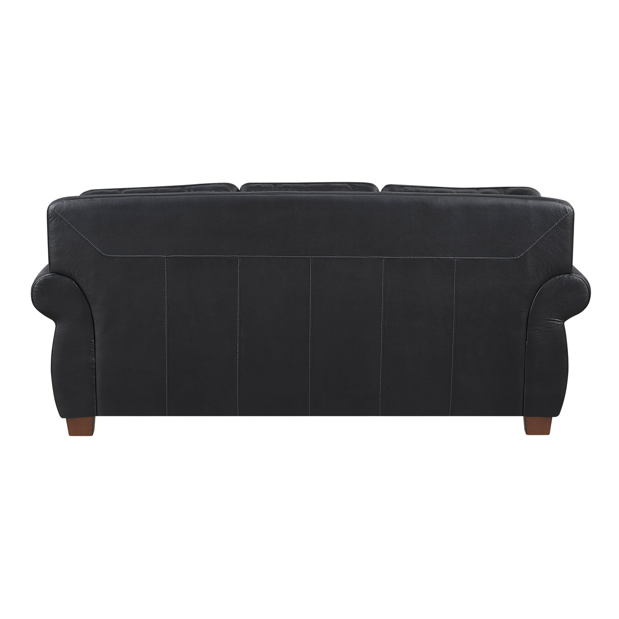 Remington Black Leather Loveseat from Homelegance - Luna Furniture