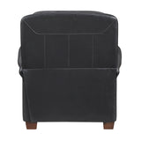 Remington Black Push Back Leather Reclining Chair from Homelegance - Luna Furniture