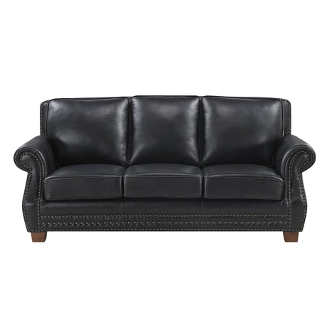 Remington Black Leather Living Room Set from Homelegance - Luna Furniture