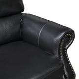 Remington Black Leather Sofa from Homelegance - Luna Furniture