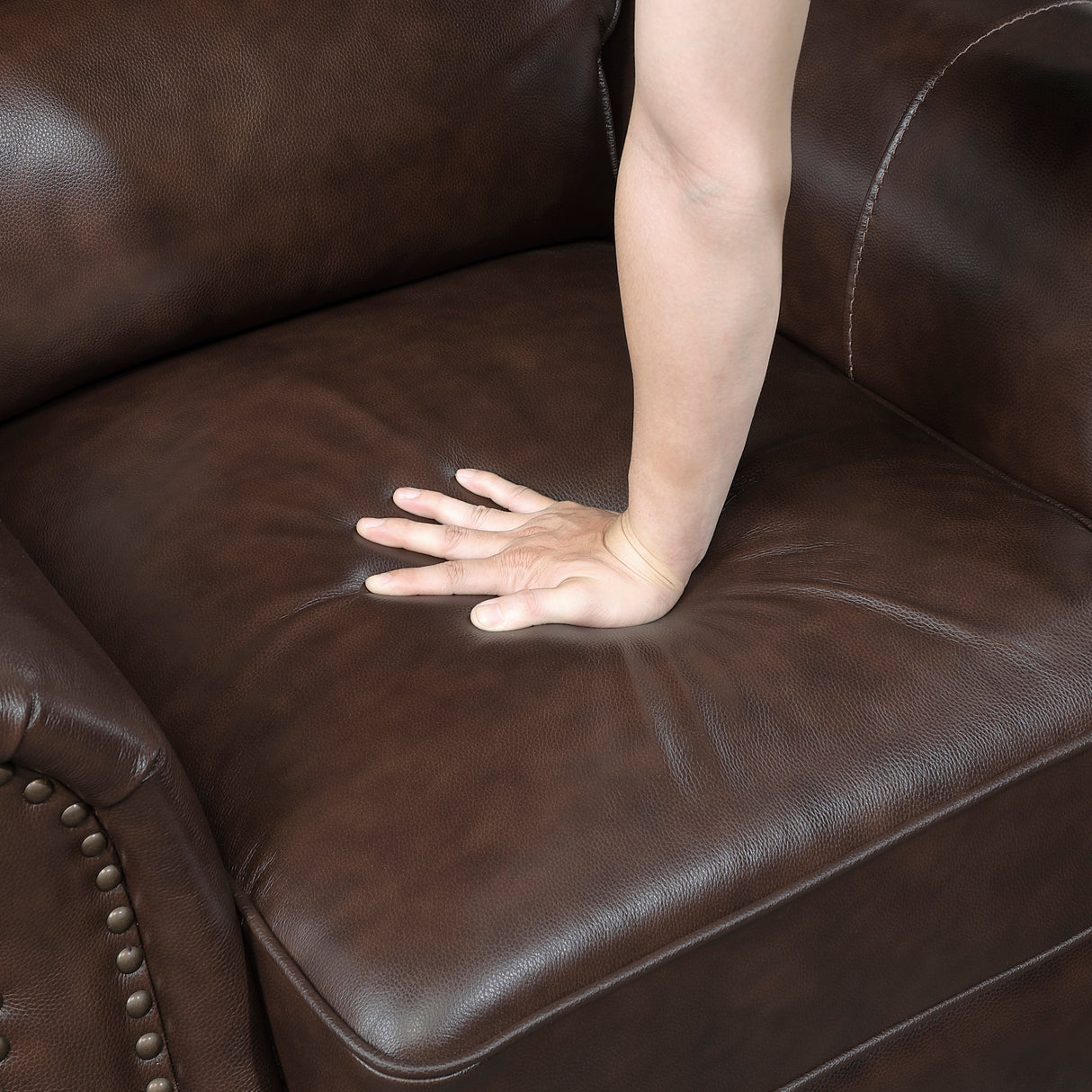 Remington Brown Leather Sofa from Homelegance - Luna Furniture