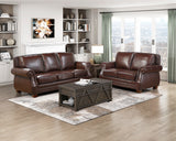 Remington Brown Leather Sofa from Homelegance - Luna Furniture