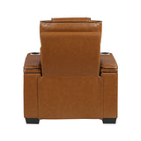 Apex Black Leather Power Double Reclining Loveseat