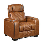 Apex Black Leather Power Double Reclining Loveseat