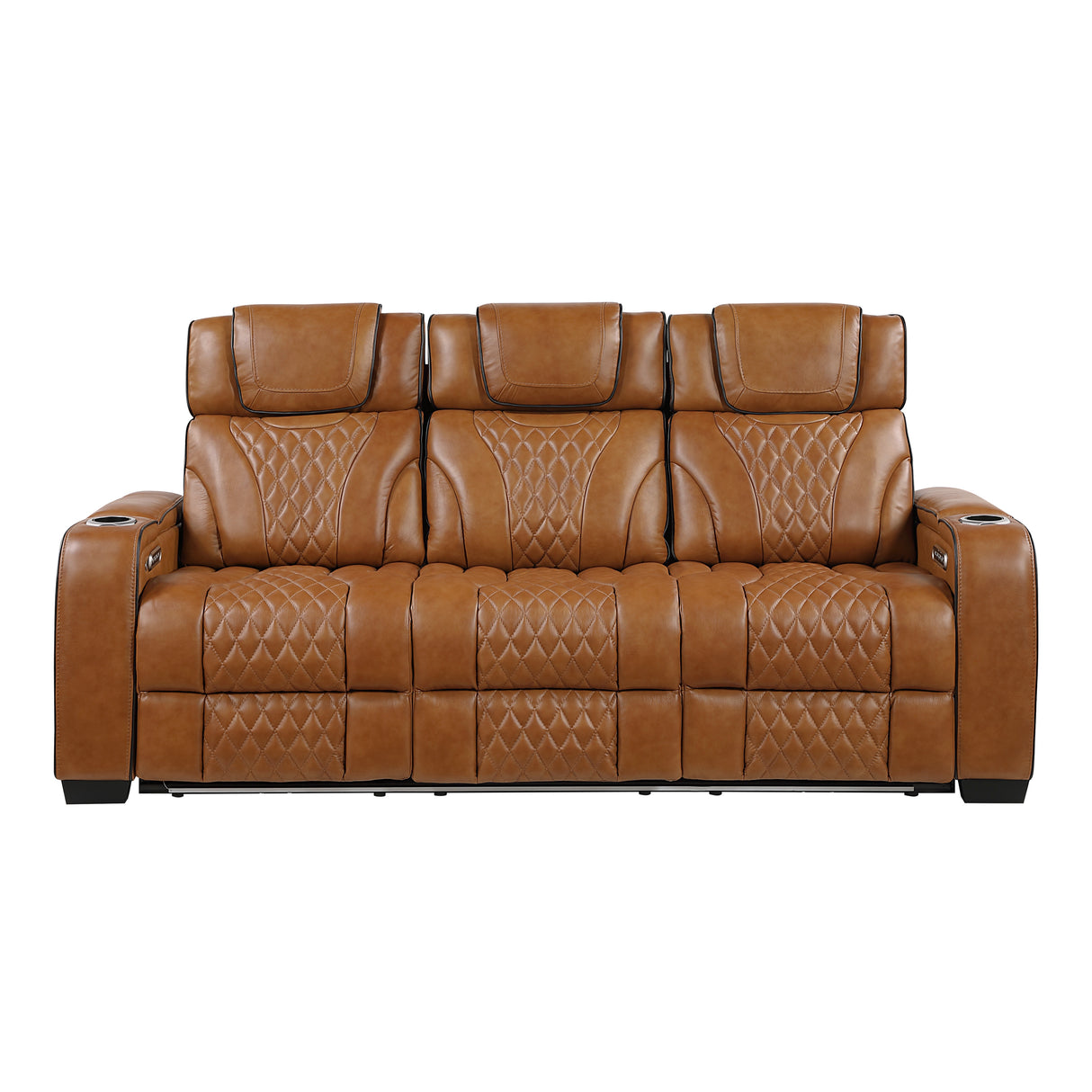 Apex Brown Leather Power Reclining Living Room Set from Homelegance - Luna Furniture