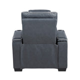 Apex Blue 2-Piece Leather Power Reclining Living Room Sets from Homelegance - Luna Furniture