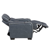 Apex Blue 2-Piece Leather Power Reclining Living Room Sets from Homelegance - Luna Furniture