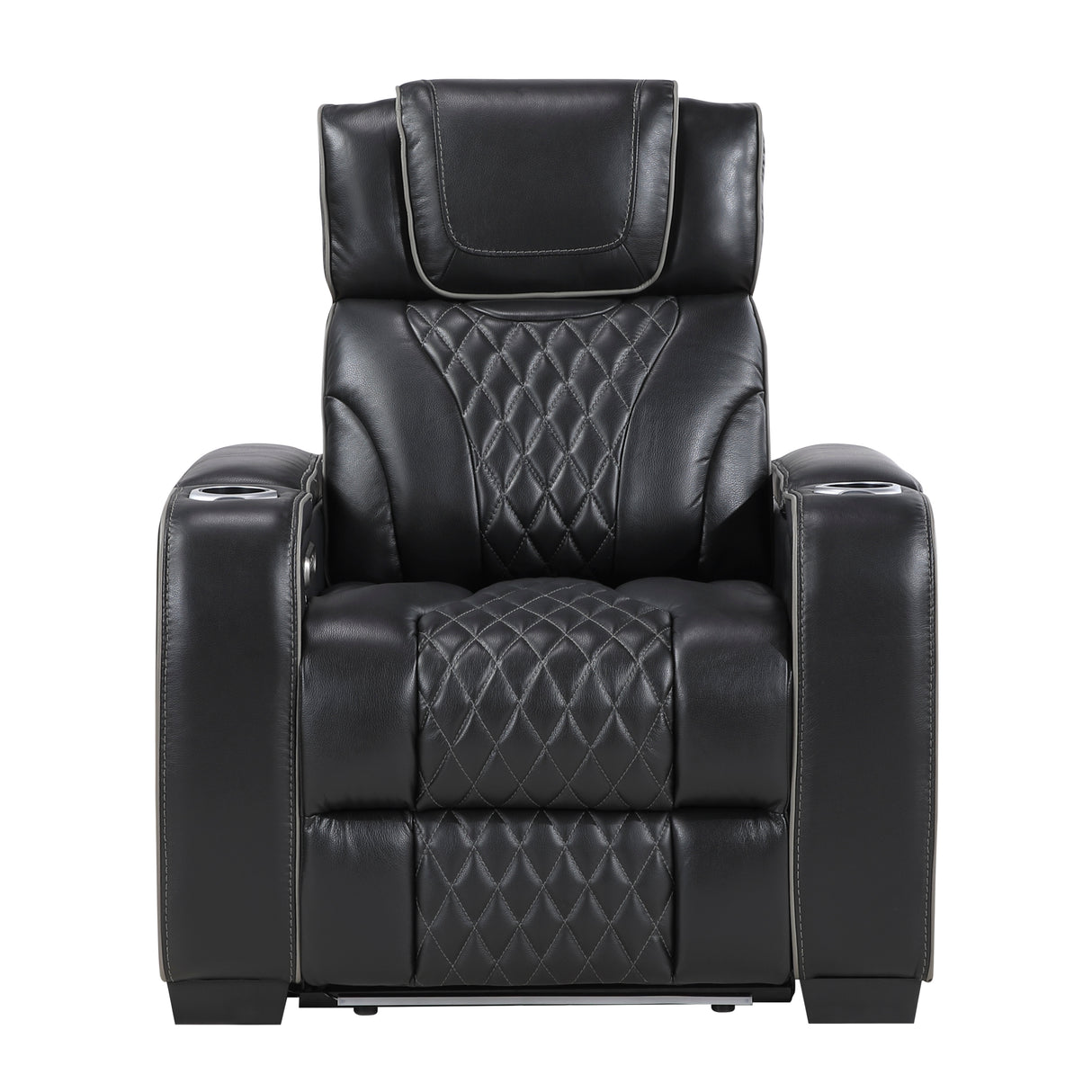 Apex Black Leather Power Reclining Living Room Set from Homelegance - Luna Furniture