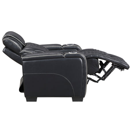 Apex Black Leather Power Reclining Living Room Set from Homelegance - Luna Furniture