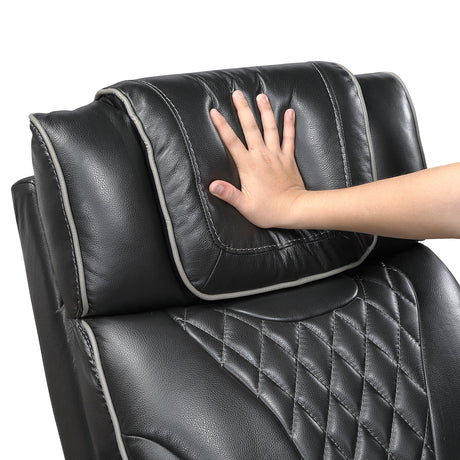 Apex Black Leather Power Reclining Living Room Set from Homelegance - Luna Furniture