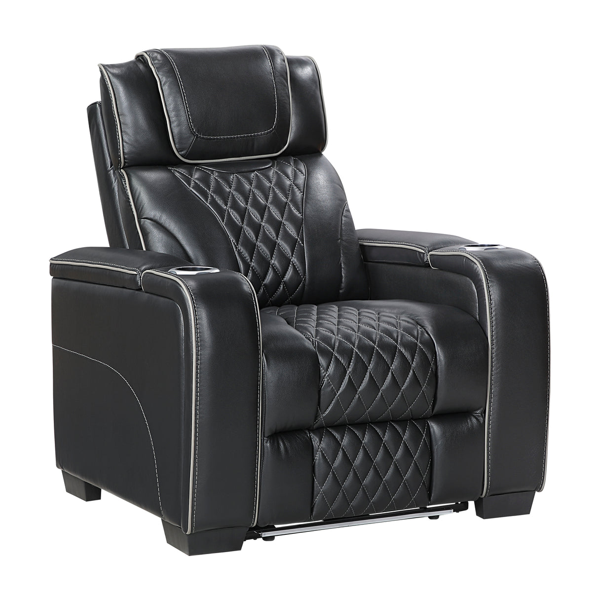 Apex Black Leather Power Reclining Living Room Set from Homelegance - Luna Furniture