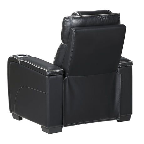 Apex Black Leather Power Reclining Living Room Set from Homelegance - Luna Furniture