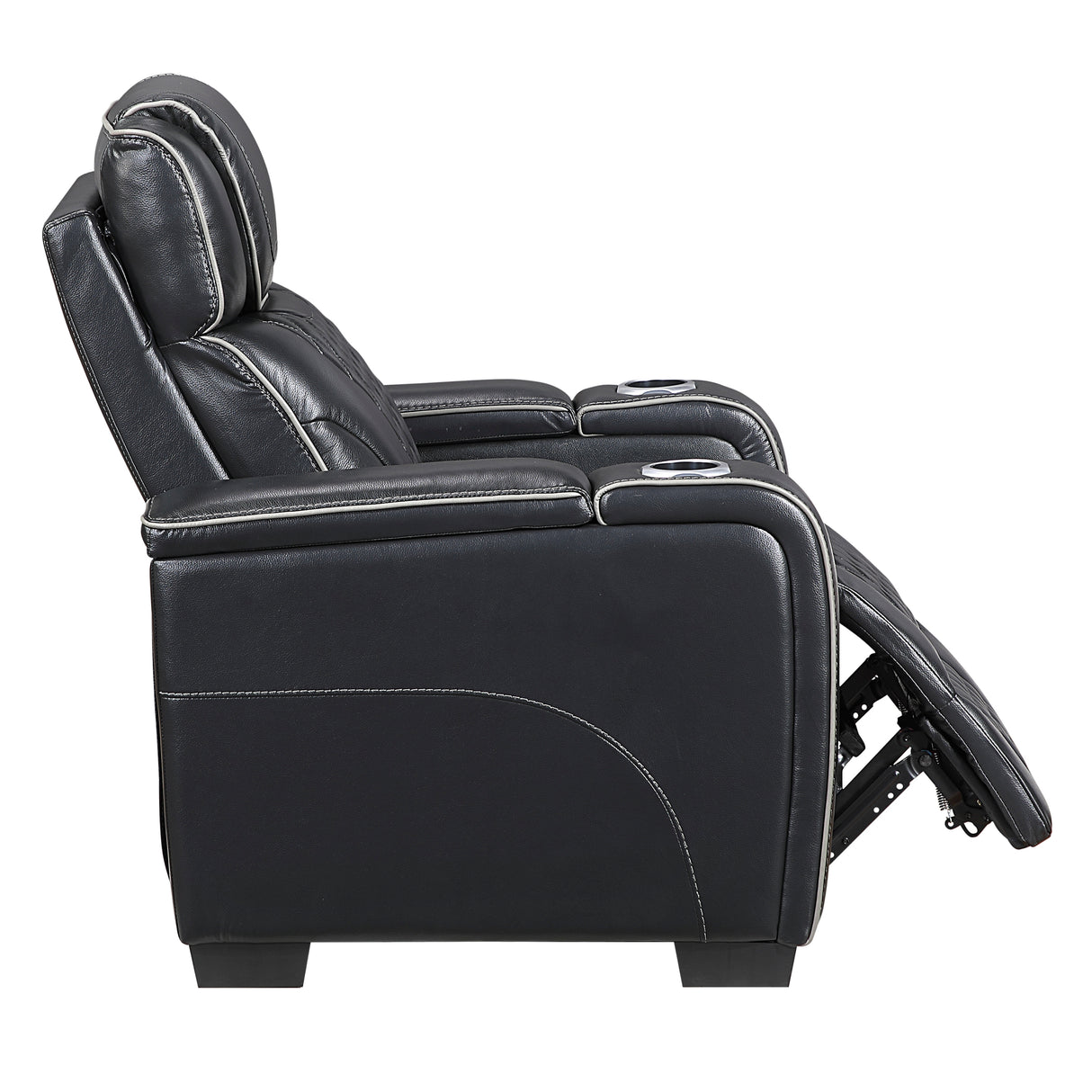Apex Black Leather Power Reclining Living Room Set from Homelegance - Luna Furniture