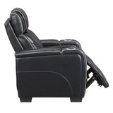 Apex Black Leather Power Reclining Living Room Set from Homelegance - Luna Furniture