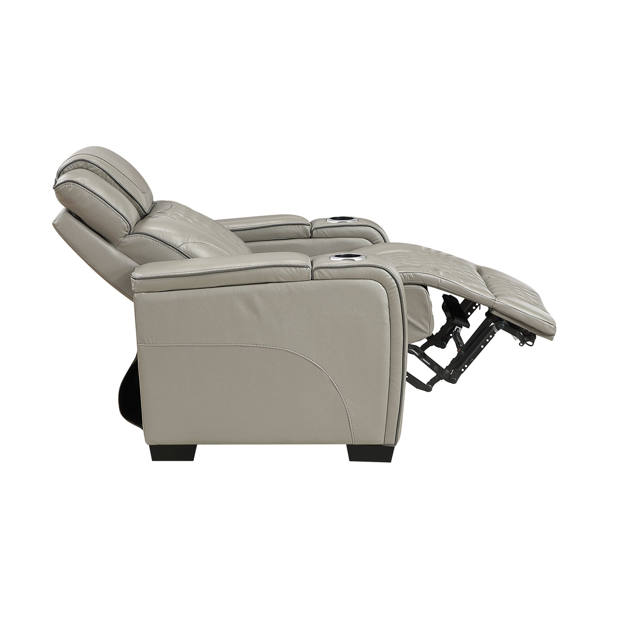 Apex Gray 3-Piece Leather Power Reclining Living Room Set from Homelegance - Luna Furniture