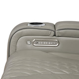 Apex Gray 3-Piece Leather Power Reclining Living Room Set from Homelegance - Luna Furniture