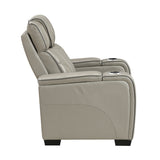 Apex Gray 3-Piece Leather Power Reclining Living Room Set from Homelegance - Luna Furniture