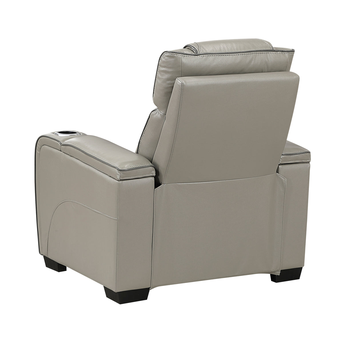 Apex Gray 3-Piece Leather Power Reclining Living Room Set from Homelegance - Luna Furniture