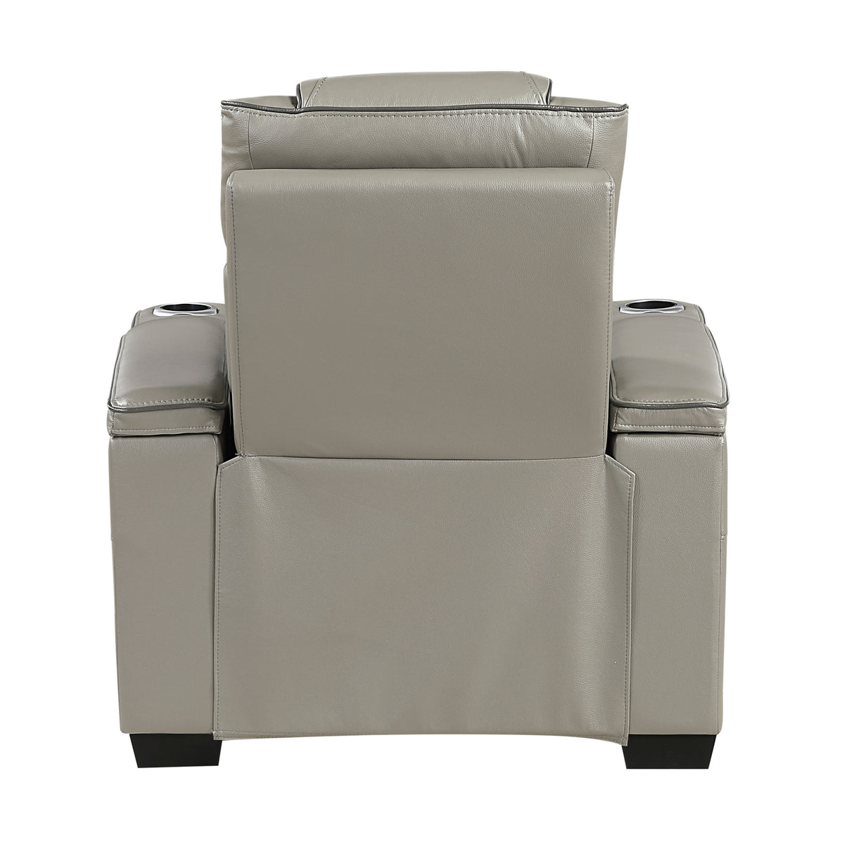 Apex Gray 3-Piece Leather Power Reclining Living Room Set from Homelegance - Luna Furniture