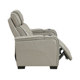 Apex Gray 3-Piece Leather Power Reclining Living Room Set from Homelegance - Luna Furniture
