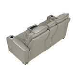 Apex Gray Leather Power Double Reclining Loveseat from Homelegance - Luna Furniture