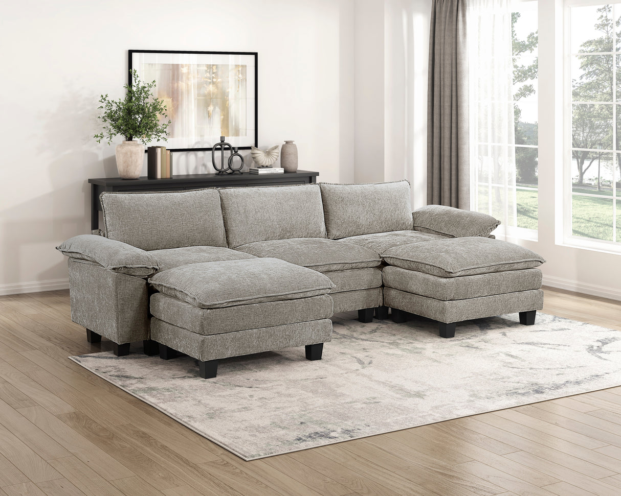8450PWT-4 Ottoman from Homelegance - Luna Furniture