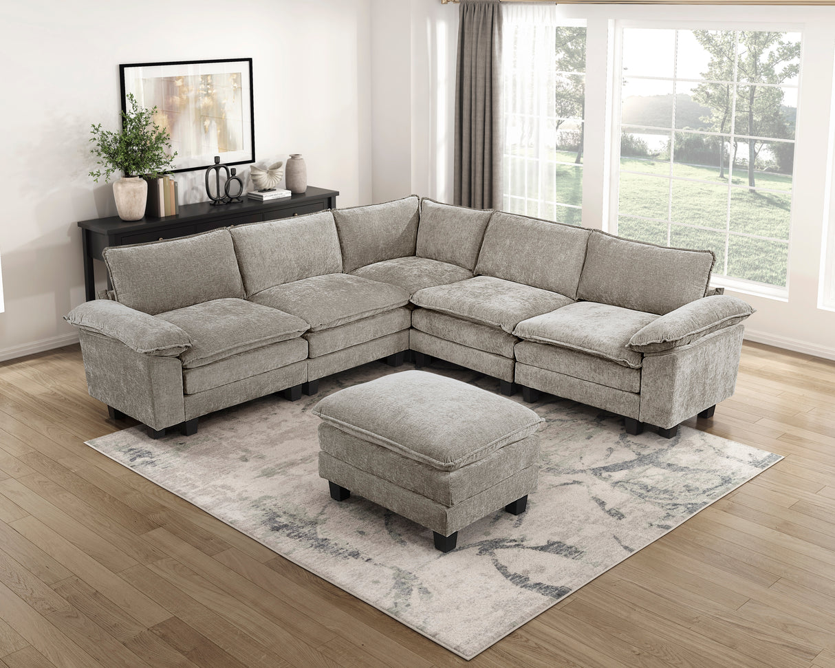 8450PWT-4 Ottoman from Homelegance - Luna Furniture