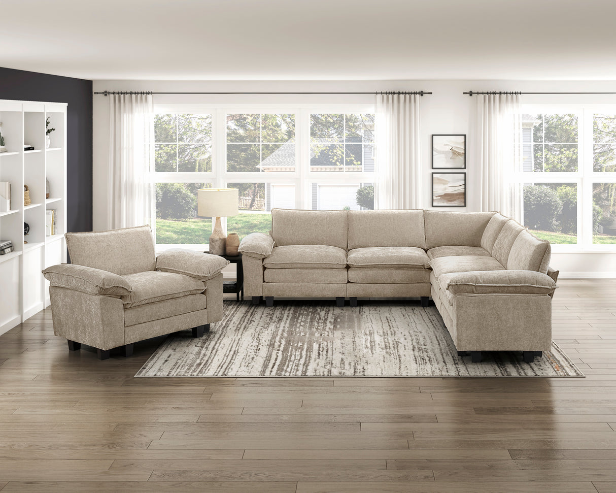 8450TPE-AC Armless Chair from Homelegance - Luna Furniture