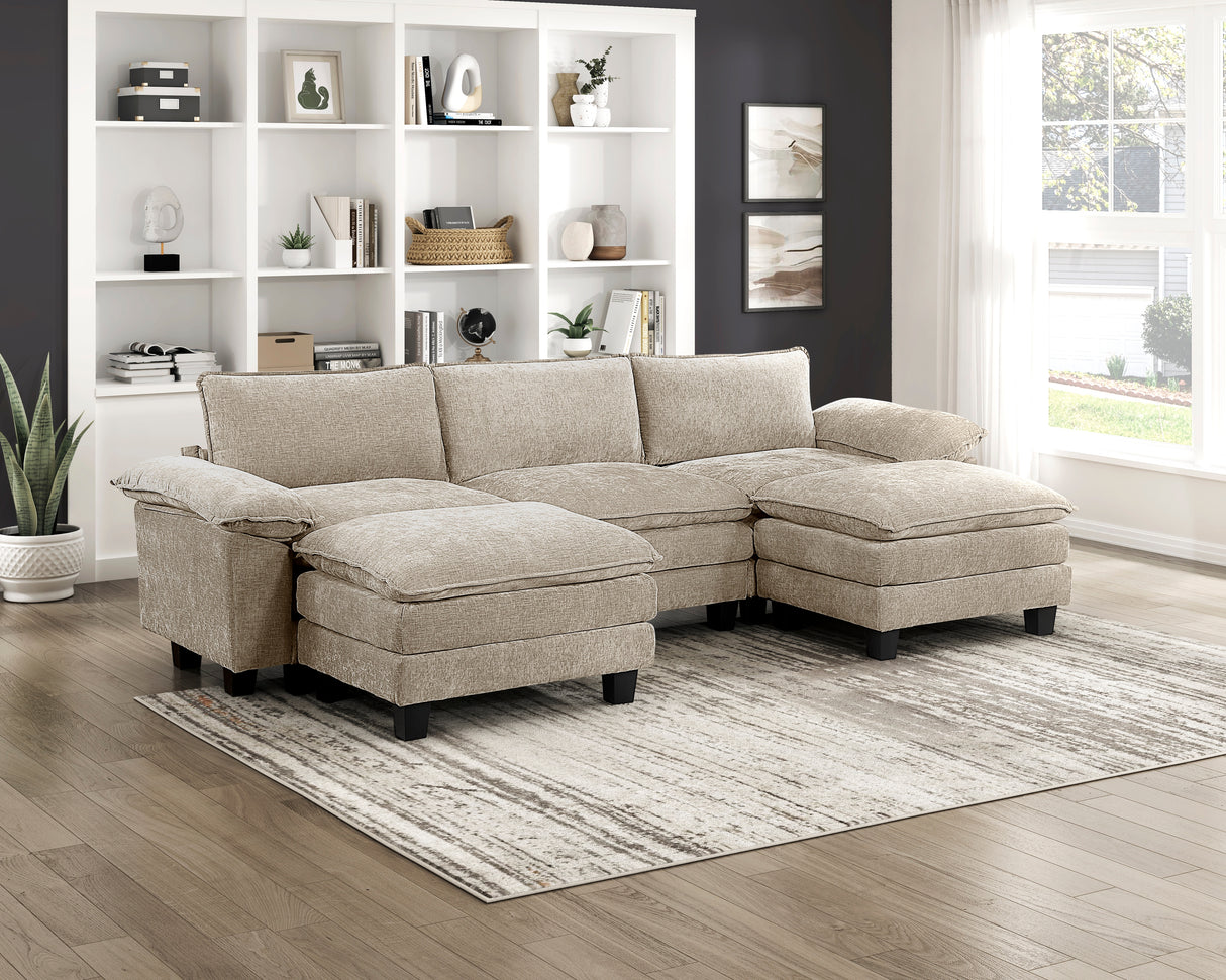 8450TPE-AC Armless Chair from Homelegance - Luna Furniture