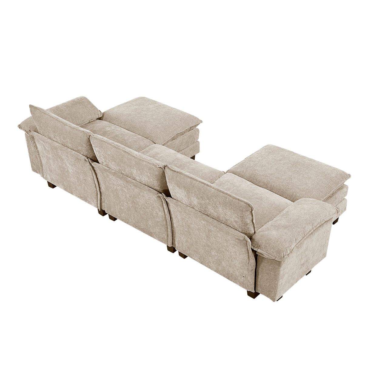 8450TPE*53ACCR (6)6-Piece Modular Sectional with Ottoman from Homelegance - Luna Furniture