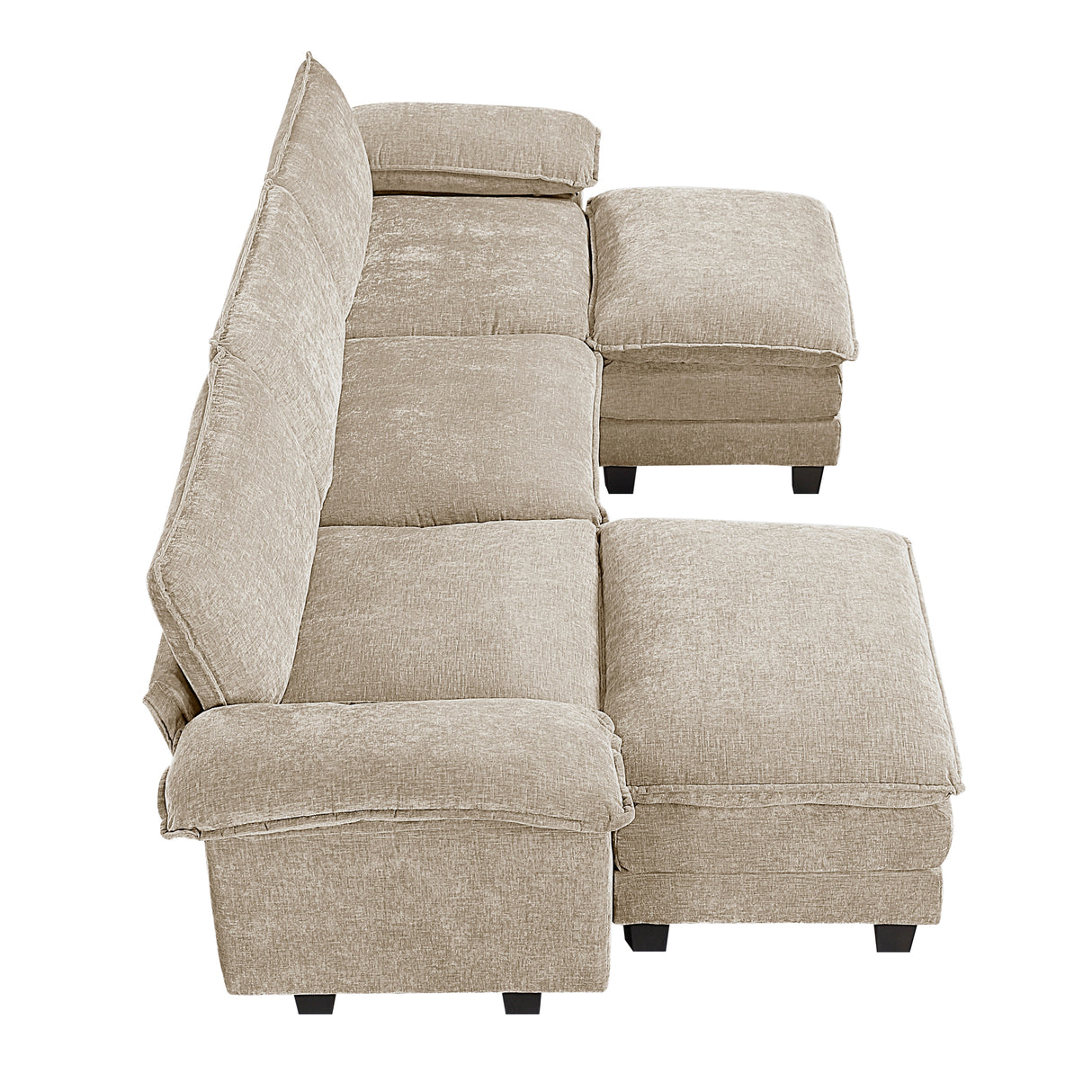 8450TPE*53ACCR (6)6-Piece Modular Sectional with Ottoman from Homelegance - Luna Furniture