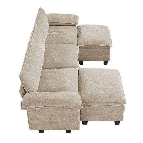8450TPE*53ACCR (6)6-Piece Modular Sectional with Ottoman from Homelegance - Luna Furniture